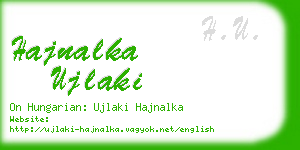 hajnalka ujlaki business card